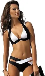 [Legou] Women Bikini Bandeau Beachwear Padded Swimsuit