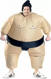 Inflatable Sumo Costume Fat Wrestling Cosplay Blow up Fancy Suit for