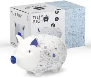 Ceramic Piggy Bank Kids Boys Girls Outer Space & Planets Money Box