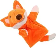 OFFIGAM Small Fox Hand Puppet Stuffed Hand Toy for Kids Interactive Plush Animal Toy for Baby