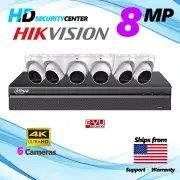 Dahua N488L64A 4K 8MP Network Security System 6 Cameras 1 NVR KIT with HDD