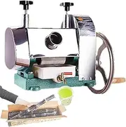 Steel Sugarcane Juicer Machine Manual Juicer Press for Sugar Cane Commercial Sugar Cane Juicer Squeezer with Thickened Handwheel,for Hotels, Fruit shops, Cold drink shops,A