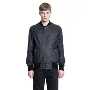 [GIORGIO BRATO] Matte Lambskin Bomber Jacket Black