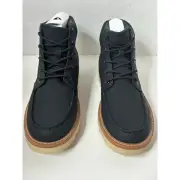 Club Room Men's Clifton Lace-Up Moc-Toe Boots Black Size 8.5M NWT