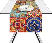 Excelsa Trinacria Table Runner 100% Cotton 140 x 45 cm