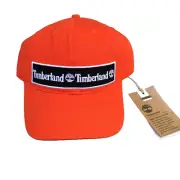 NWT Timberland Hat Cap Snapback Duel Logo Orange