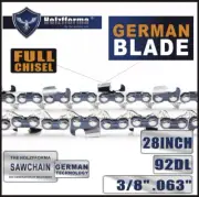 3/8" .063" 92DL 28inch Saw Chain Compatible With Stihl Chainsaw MS380 MS390