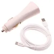 Micro USB Cable Car Charger DC Socket Wire 6ft Long Cord Plug-in for Cell Phones