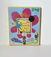eeBoo Hot Pink Flower Growth Chart - New with Stickers!