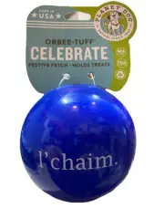 Planet Dog Orbee-Tuff CELEBRATE Fetch/Treat Ball (discontinued/hard to find item