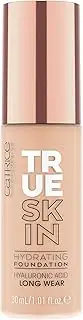 [Catrice] True Skin Hydrating Foundation, Make Up, with Hyaluronic Acid, Long Wear, No. 004 Neutral Porcelain, Nude, Nourishing, Matting, Natural, Matte, Vegan, Paraben-Free, 30 ml