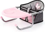 Bayer Design 65833AA Table Seat for Dolls, Accessories, Grey Butterfly, Denim Grey Butterfly, M