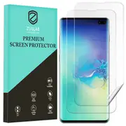 [2 Pack] ZUSLAB Galaxy S10 Flexible TPU HD Clear Film Self Healing Screen Protector for Samsung
