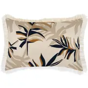 Cushion Cover-Coastal Fringe-Alfresco Beige-35cm x 50cm