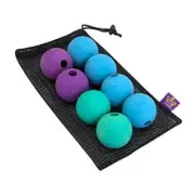Dog Fetch Balls for All Breed Sizes Pack of 8 - 2.5" Balls