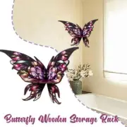 Butterfly Wooden Storage Rack PurpleButterfly Corner Storage UK Shelf B4B2