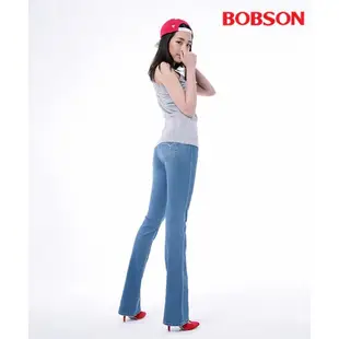 BOBSON 女款膠原蛋白小喇叭美肌褲8085-58