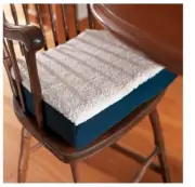 Orthopedic Soft Polyester Fleece Cover & Liquid Gel Seat Cushion NEW