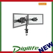 Brateck Dual Monitor Arm with Desk Clamp VESA 75/100mm 13"-27" monitors