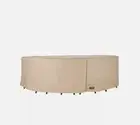 Season Sentry Patio Table Cover 65" Round Beige Tan