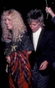 Rod Stewart & Alana Hamilton at Allan Carr & Bruce Jenner Ho - 1981 Old Photo 3