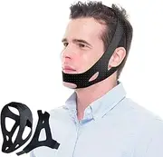 Chin Strap for Sleeping, Snoring Chin Strap,Chin Strap for CPAP Users, CPAP Chin Strap,Anti Snoring Devices with Adjustable Velcro,Simple and Effective Stop Snoring Solution