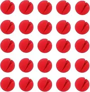 Ogrmar 25PCS Red Circus Clown Nose Christmas Costume Party Cosplay Red Nose Day Halloween Decor (25PCS)