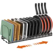 Cutting Board Organizer Rack, Expandable Baking Tray and Cookie Sheet Organiz...