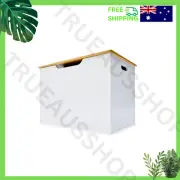 Wooden Toy Box for Kids 60cm Wide MDF Pine ABS Storage Chest with Lid for Age 3+
