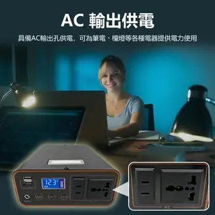 VPS-14 數顯大電量戶外應急照明/充電行動儲能電源32980型 AC/USB-A輸出 DC輸入 LED燈照明 便攜移動電源