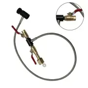 Paintball CO2 Fill Station Tank Bottle Refill Filler Dual Valve Lever 32Hose New