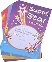 Housoutil 200Pcs Lovely Award Certificate Paper for Cartoon Certificate of Completion for Boys for Classroom Awards Graduation and Kindergarten Recognition