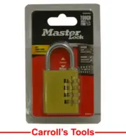 Master Lock 40mm Brass Combination Padlock 604DAU