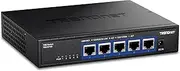 TRENDnet 5-Port 10G Switch, TEG-S750, 5 x 10G RJ-45 Ports, 100Gbps Switching Capacity, Supports 2.5G and 5G-Base-T Connections, Ethernet Splitter, NDAA & TAA Compliant, Lifetime Protection, Black