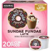 The Original Donut Shop Sundae Fundae Latte Coffee 10 to 160 K cups Pick Size