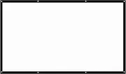 H120 120'' Portable Projector Screen HD 16:9 White 120 Inch Diagonal Video Projection Screen Foldable Wall Mounted for Home Theater Office Movies Indoors s White 120in