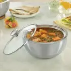 Borosil Insulated Stainless Steel 2.7 Litres Silver Color Solid Curry Server