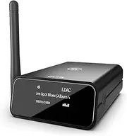 Auris Blume Pro HiFi Bluetooth 5.0 Music Receiver Long Range Bluetooth Adapter with Audiophile DAC, LDAC, aptX HD, OLED Display & Optical Coaxial AUX Output for Home Stereo, AV Receiver or Amplifier