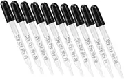 Alipis 10pcs Glass Pipette Droppers with Bent Tip Calibrated Essential Oil Laboratory Droppers Easy Clean Precise Measurement for Essential Oils and Lab Use