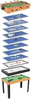 vidaXL Multiple Game Table 15 in 1 121 x 61 x 82 cm Maple