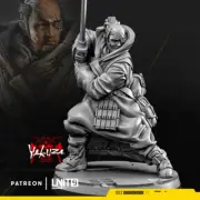 Hirotaro Yakuza Cyberpunk Unit9 Miniature 32mm 3D Resin Printed Sci-Fi Tabletop
