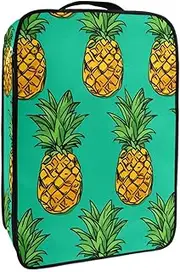 [YTYVAGT] Travel Shoe Bag,Waterproof Portable Organizer Storage Shoe Pouch,Yellow Pineapple in Green Background