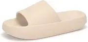 [kissxiaoya] Cloud Slides for Women and Men, Super Soft Non-Slip Pillow Slippers with Thick Sole, Quick-drying Shower Slippers Bathroom Sandals Massage House Slides for Indoor & Outdoor