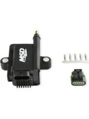 MSD Ignition Coil Smart Coil Pack Epoxy Female/Socket Black Square (82893)