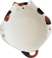 Luxshiny Noodle Serving Bowl Ceramic Soup Bowl Instant Noodle Bowl Heat-Resistant Bowl Cartoon Design Easy to Maintain