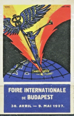 BUDAPEST 1927 FOIRE INTERNATIONALE DE BUDAPEST