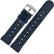 [FSARTVBF] Watch Waffle Strap 20mm Watch Bracelets 20/22mm Universal Mens Diver Watch Band Rubber Fit For Seiko Fit For IWC Fit For Astron