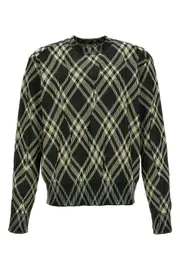 BURBERRY Check Crinkled Sweater