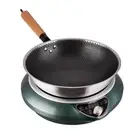 Wok Induction Cooktop 1700W 120V Wok Burner Induction Curved Electric Stove H...