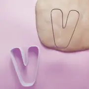 Letter V Cookie Cutter - Biscuit Cutter - Baking - 3 Sizes